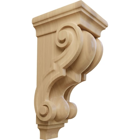 Ekena Millwork 4 1/2"W x 5"D x 10"H Medium Traditional Wood Corbel, Cherry CORW05X05X10TRCH